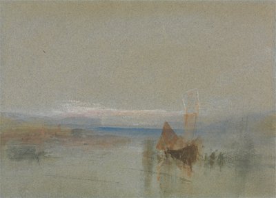 Fishing Boats Becalmed off Le Havre by Joseph Mallord William Turner